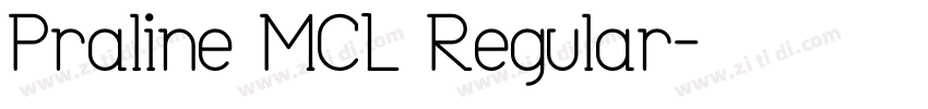 Praline MCL Regular字体转换
